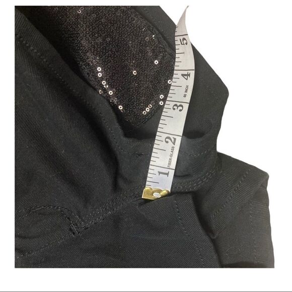 BONGO shorts, Junior sz 7, black, sparkly pockets - Picture 6 of 10